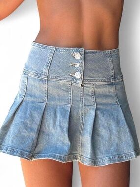 Y2K Denim Micro Mini Skirt Y2K by BDG Urban Outfitters